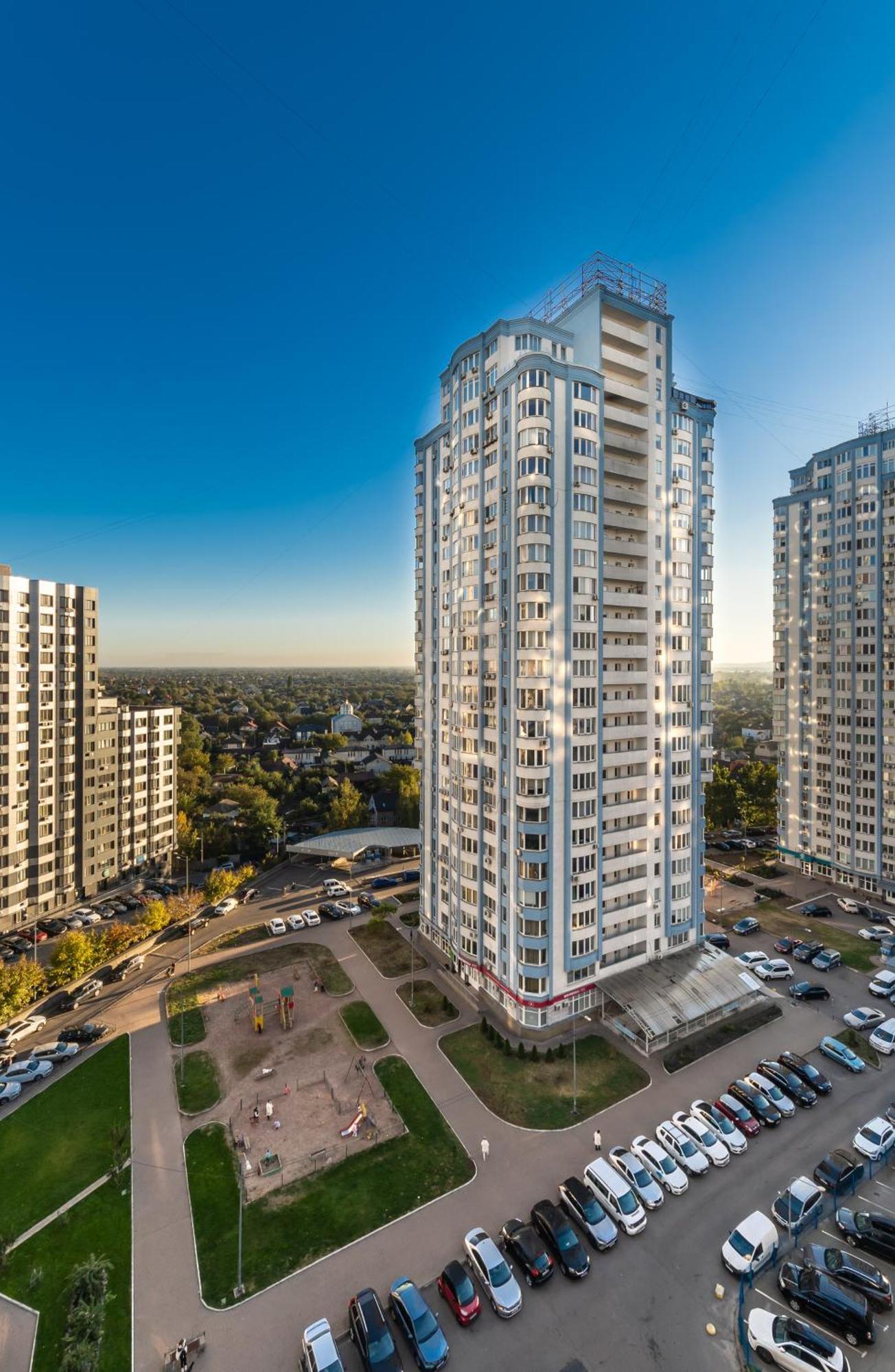 Апартаменты На Метро "Осокорки" Kiev Buitenkant foto